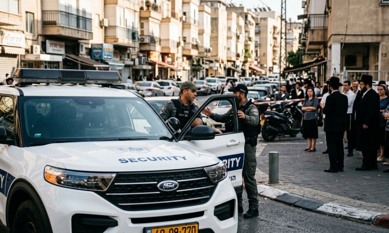 מפגינים חרדים חסמו ניידת משטרה צבאית בבני ברק עד שחולצה