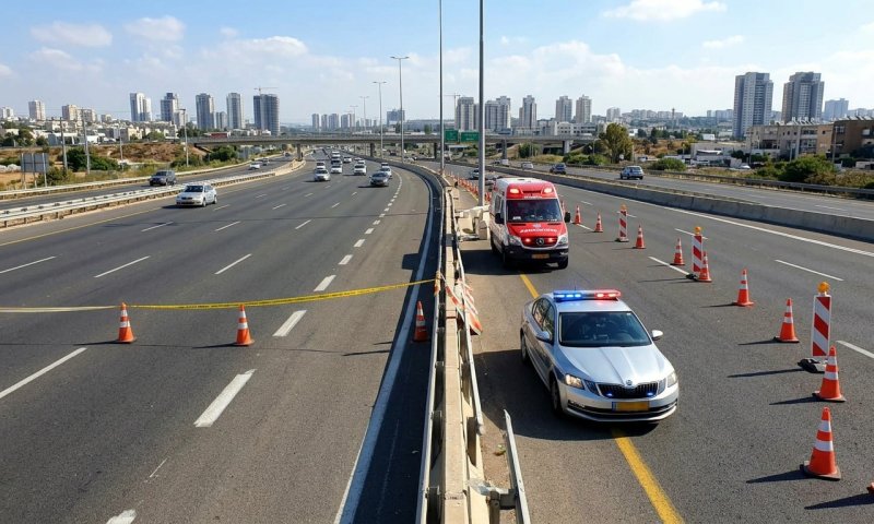 רימוני הלם בכביש 4: המשטרה פיזרה חרדים שחסמו את התנועה