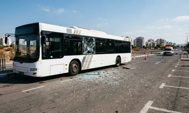 קטינים בני 10 עד 12 חשודים בשבירת שמשות שבעה אוטובוסים בחולון