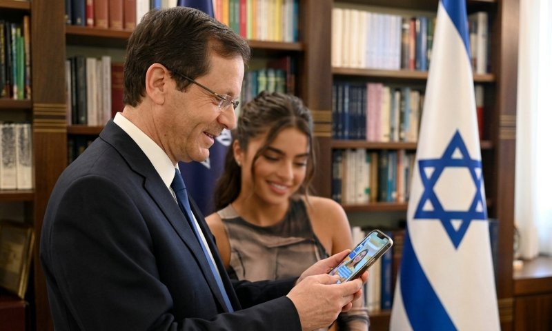 נועה קירל נאלצה למחוק סרטון עם הנשיא הרצוג שצילמה לקידום הופעות