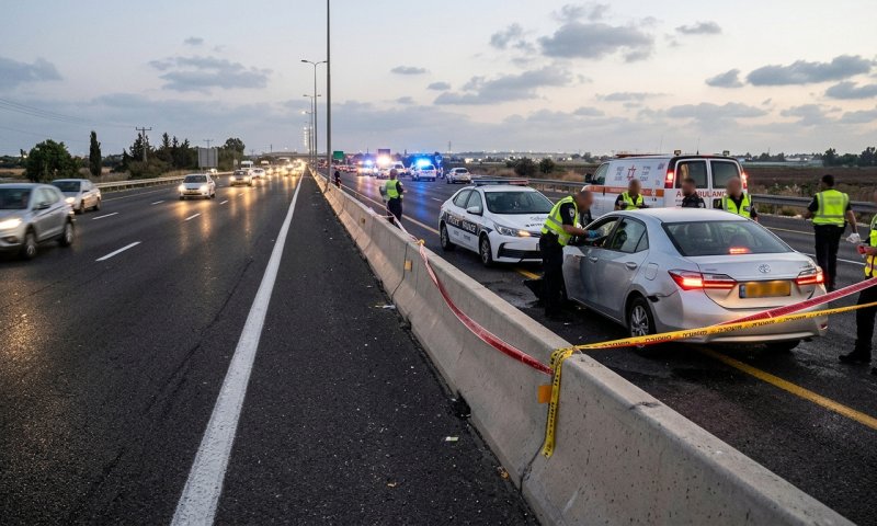 רוכב אופנוע כבן 20 נפגע קשה בכביש 40