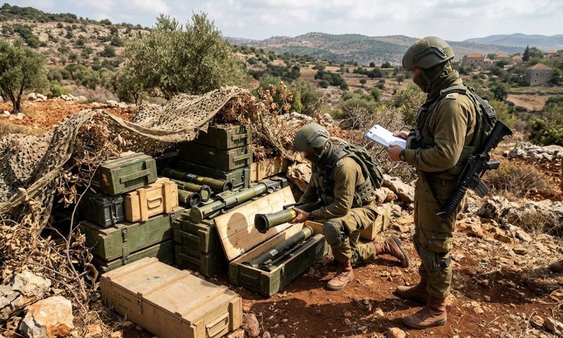 צה"ל איתר מצבור טילי נ"ט של חיזבאללה בדרום לבנון