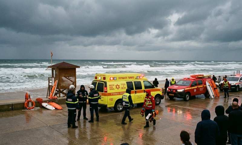 ארבעה טובעים בפחות מחצי שעה: נער חולץ ללא דופק מחוף חדרה