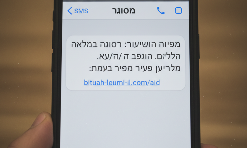 ניסיון פישינג נרחב בשם הביטוח הלאומי: "אל תמסרו פרטי אשראי"