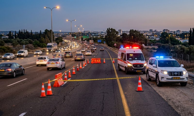 בת 18 נפצעה בינוני לאחר שרכבה התהפך בכביש 2