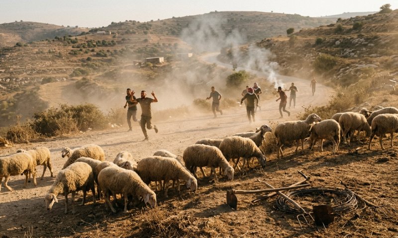 תושבי חווארה תקפו מתנדבים שחיפשו עדר שנגנב מחווה בשומרון