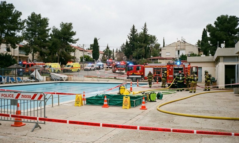 דליפת כלור בבריכה בנווה אילן: מתרחצים התלוננו על צריבות