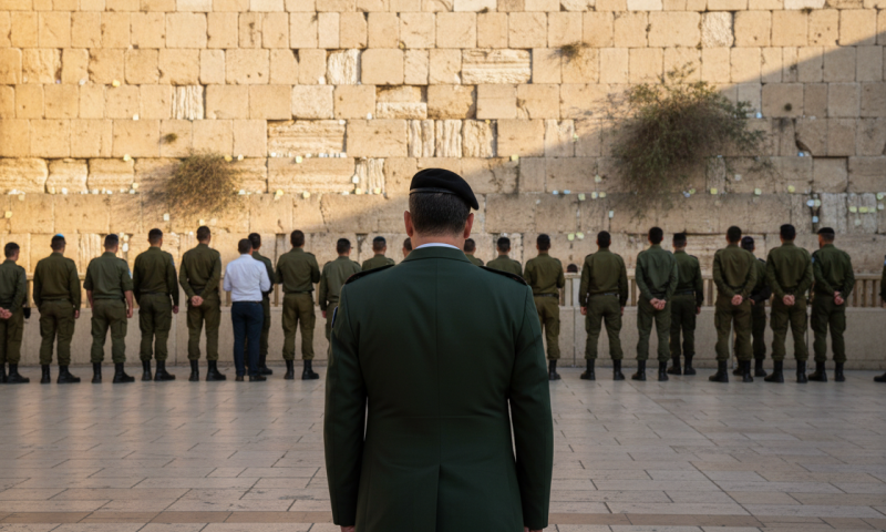 הרמטכ"ל בכותל: נשיאה בנטל היא תנאי הכרחי לעוצמתנו הצבאית