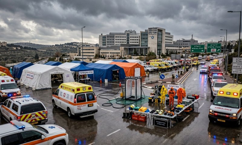 תרגיל טרור ביולוגי נרחב: פיצוצים בירושלים ובמעלה אדומים