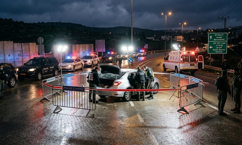 נהג פלסטיני דרס ישראלי בצומת אפרת בגוש עציון ונעצר