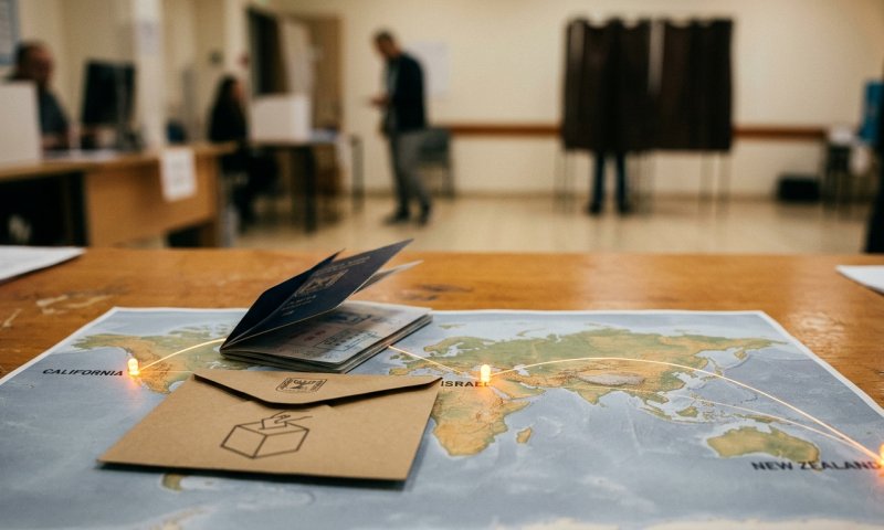 86.7% מזכאי ההצבעה בנציגויות ישראל בעולם מימשו את זכותם