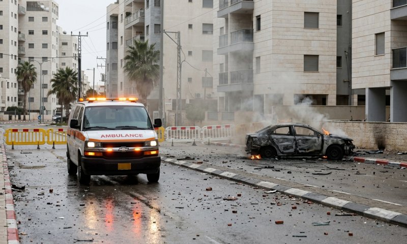 פיצוץ רכב בחולון: בן 30 אותר מחוסר הכרה בזירה