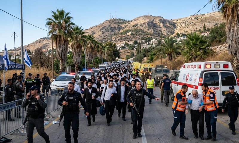 התרעה במירון: המשטרה הורתה לעזוב את ההר מיידית