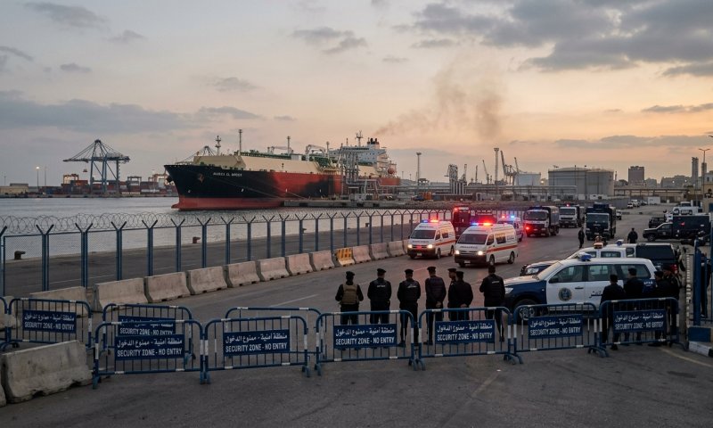 מתקפת כטב"מים: פגיעה במכליות גז אמריקאיות בנמל במצרים