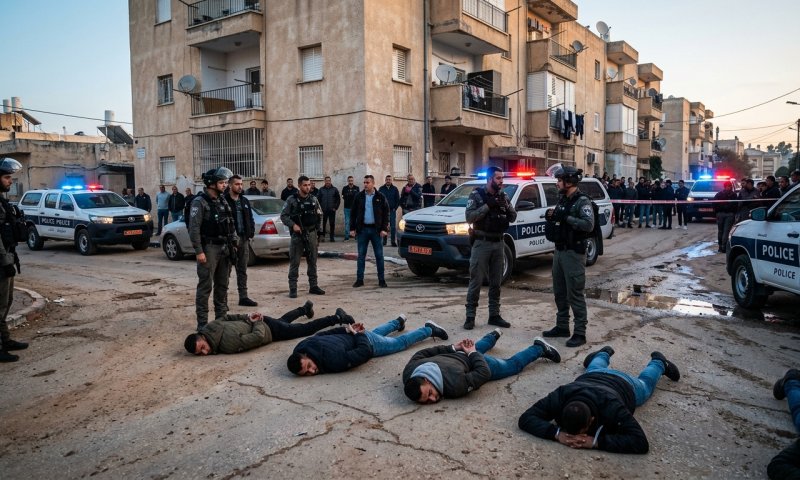 מבצע אכיפה בטייבה: 14 שוהים בלתי חוקיים נעצרו במתחם דירות