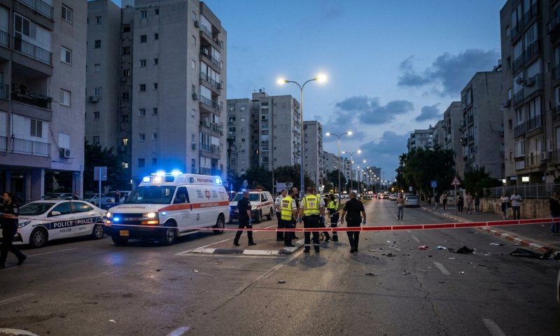 הולך רגל כבן 60 נפצע קשה מפגיעת רכב בחולון