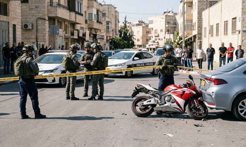 מרדף אופנוע בבאקה אל-גרבייה: ניסה לברוח, התנגש ברכב ונעצר