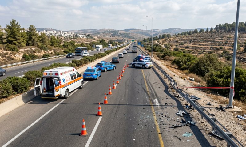 התנגשות סמוך ללוזית: בן 70 נפצע קשה ופונה במסוק