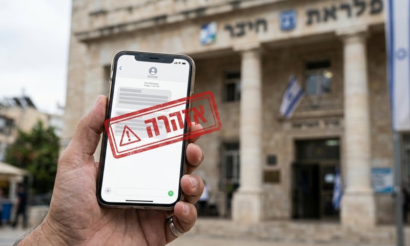 עוקץ ה-SMS: מתחזים לעיריות ומאיימים לעקל חשבונות