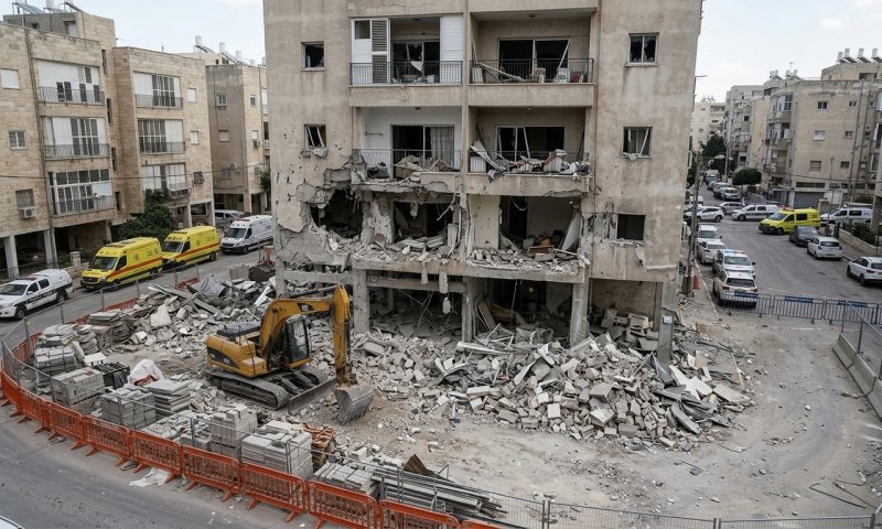 הבניין בבני ברק שנפגע מטיל נהרס: במקומו יוקמו 84 דירות חדשות