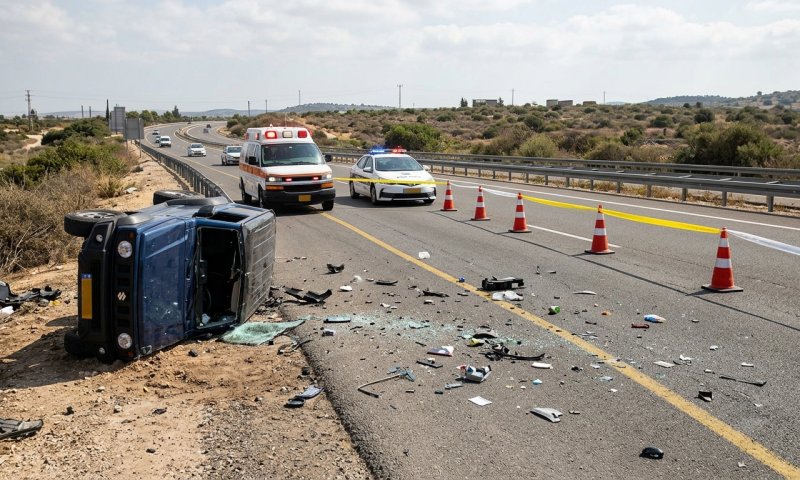 בן 17 נפצע בינוני בהתהפכות טרקטורון בג'ת