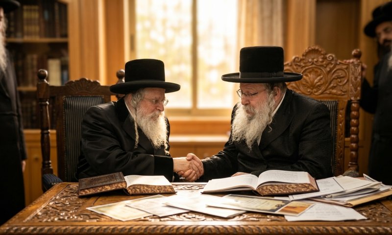 סוף לנתק: האדמו"רים האחים מנדבורנה התפייסו אחרי סכסוך נדל"ן