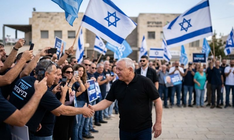איזנקוט פתח את יום הבחירות באופקים: "מתחילים דרך חדשה"