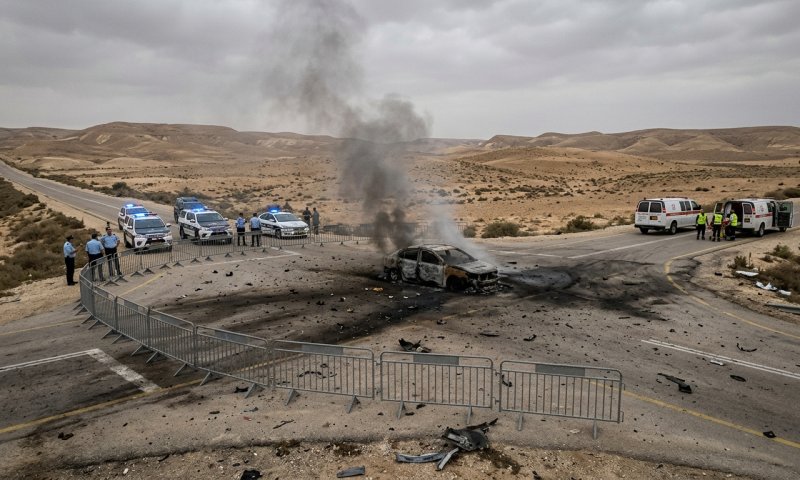 שני גברים נהרגו בפיצוץ מטען חבלה ברכב בכביש 40