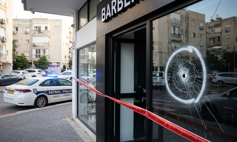 ירי לעבר מספרה בנתניה: גבר נפצע קל, המשטרה מחפשת את היורים