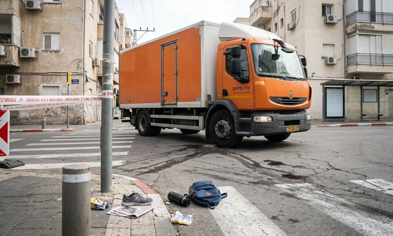 הולך רגל בן 37 נפצע קשה מפגיעת משאית בתל אביב