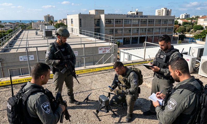 כטב"ם אותר על גג בית ספר בנהריה - תלמידים לא נפגעו