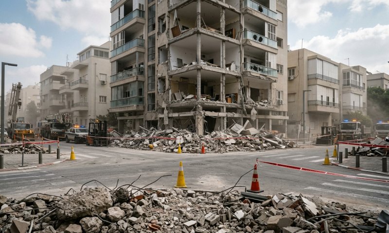 בניין בשיפוצים קרס בתל אביב, שלושה פועלים חולצו מההריסות