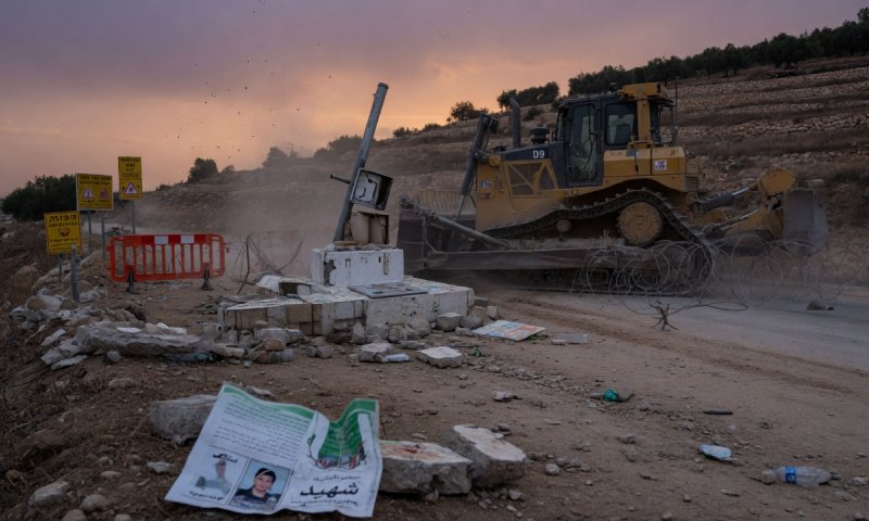 מבצע נרחב ביו"ש: צה"ל הורס עשרות אנדרטאות לזכר מחבלים