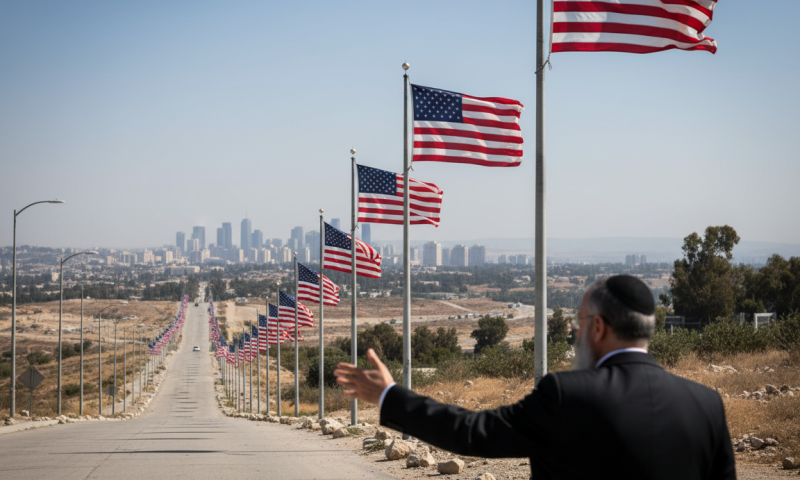 ח"כ אבי מעוז קורא להסיר את דגלי ארה"ב במעלה הדרך לירושלים