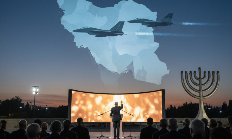 נתניהו בטקס יום הזיכרון: "טייסינו שולטים בשמי איראן - העבודה עוד לא נגמרה"