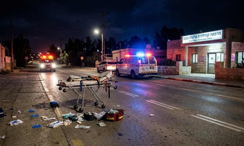 ערערה בנגב: גבר בן 40 נפצע אנוש באירוע אלימות