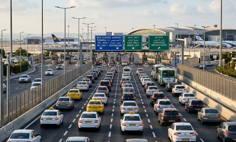 מחדל החניות בנתב"ג: נוסעים חונים בטווח הקצר - ואין אכיפה