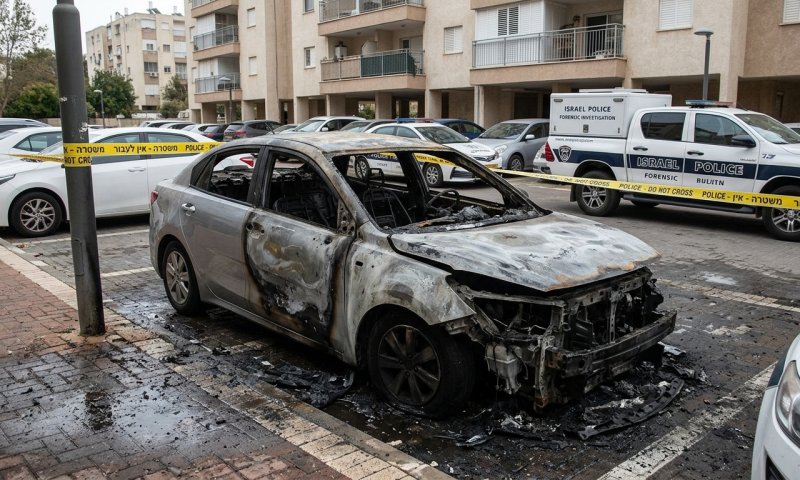 הצית את הרכב של האקס - ונתפס בגלל הטלפון ששכח בזירה