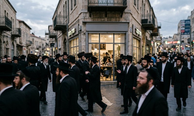 שבת חמישית ברציפות: חרדים דפקו על חלונות בית קפה בירושלים