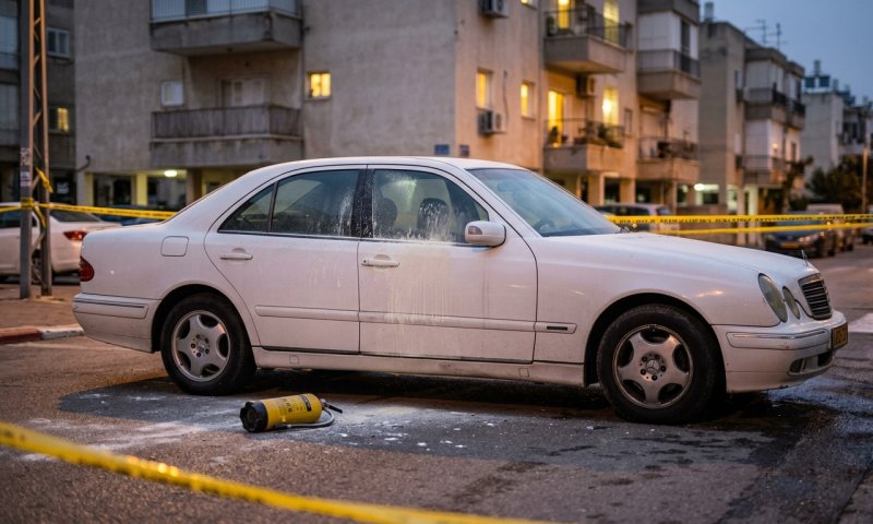 ריססו מונית במטף כיבוי: חמישה קטינים מבת ים נעצרו בחשד לתקיפת נהג