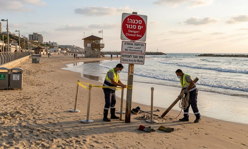 משרד הבריאות הודיע: הוסרה אזהרת הרחצה בחוף כפר הים בגבעת אולגה
