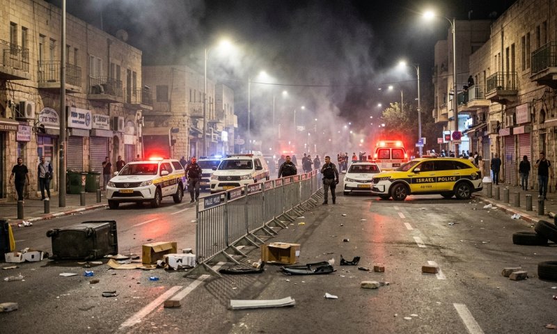 מהומות בבית שמש: מפגינים חרדים יידו אבנים לעבר שוטרים