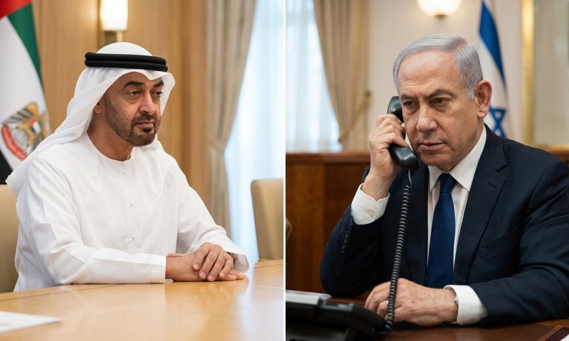 נתניהו טס בחשאי לאמירויות ונפגש עם הנשיא בן זאיד