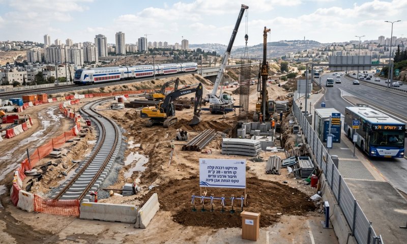 רגב מניחה אבן פינה לקו תחבורה של 28 ק"מ שיחבר 4 ערים