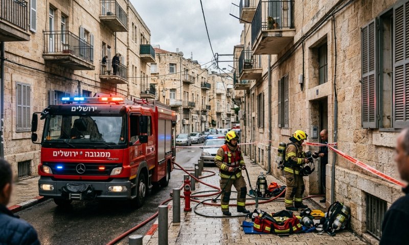 ארבעה ילדים התעלפו בביתם בירושלים, חשש לדליפת חומרים מסוכנים