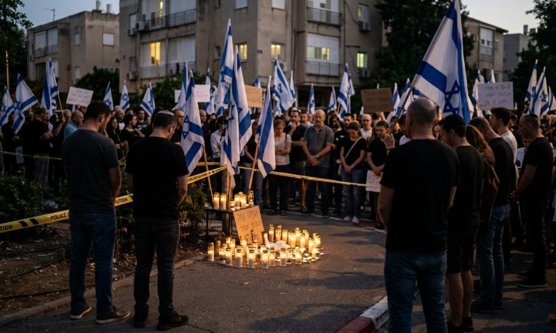 מאות יצאו למחאה בזירת הרצח בפתח תקווה: "לא נתפס שילדים לקחו חיים"