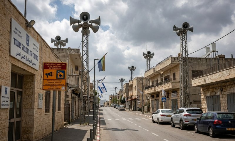 פיקוד העורף מודיע: בדיקת צופרים היום בצהריים במג'דל שמס