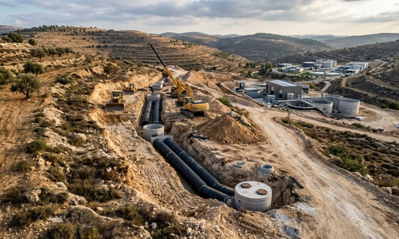 פרויקט תשתית ענק: יישובי השומרון יחוברו לשפד"ן בשבוע הבא