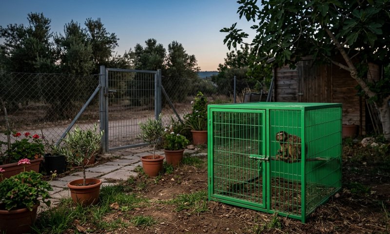 המשטרה חילצה קוף מוגן שהוחזק בכלוב במושב ברכיה
