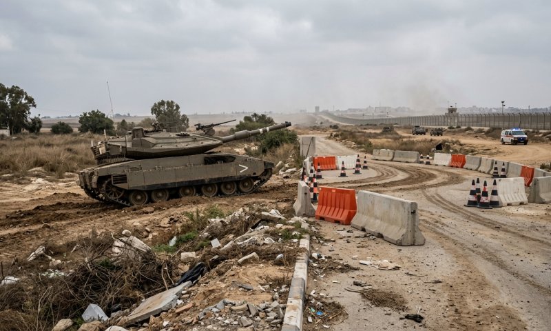 טנק צה"ל עלה על מטען בדרום עזה, כוח חיסל שני מחבלים